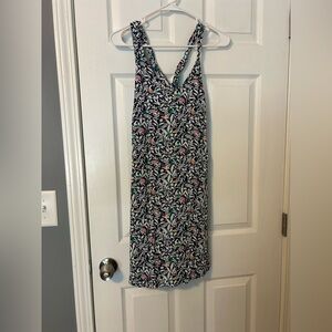 LOFT Navy and White bird Sundress size XS